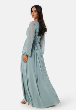 Long Sleeve Chiffon Dress