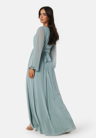 Long Sleeve Chiffon Dress