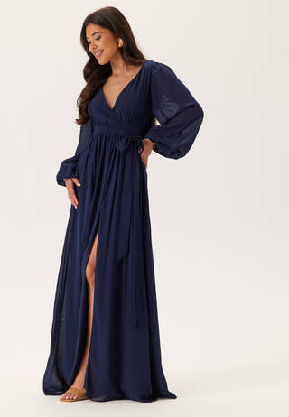 Long Sleeve Chiffon Dress