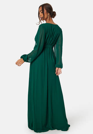 Long Sleeve Chiffon Dress