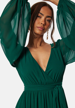 Long Sleeve Chiffon Dress