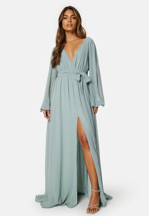 Long Sleeve Chiffon Dress