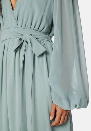Long Sleeve Chiffon Dress