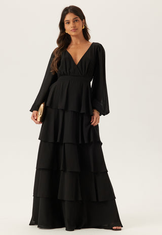 Long Sleeve Tiered Maxi Dress
