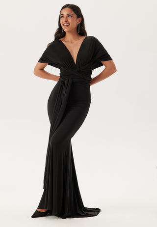 Multi Tie Fishtail Maxi Dress