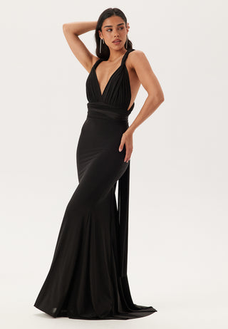 Multi Tie Fishtail Maxi Kjole