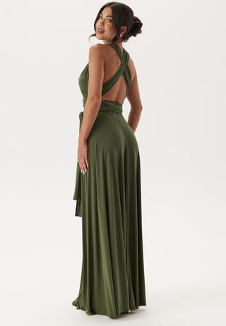 Multi Tie Maxi Dress Split