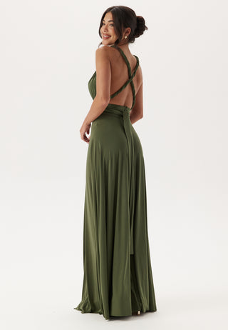 Multi Tie Maxi Dress Split