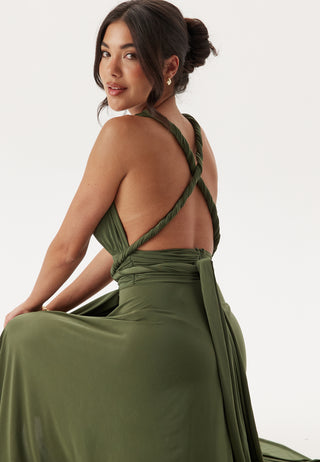 Multi Tie Maxi Dress Split