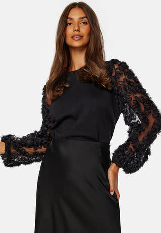 Mesh Sleeve Top