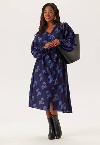 Balloon Sleeve Dress