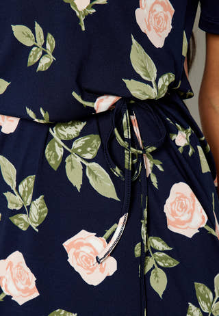 Blenda puff sleeve midi dress