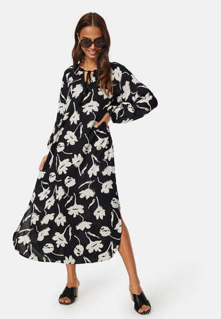 V-neck Raglan Viscose Dress