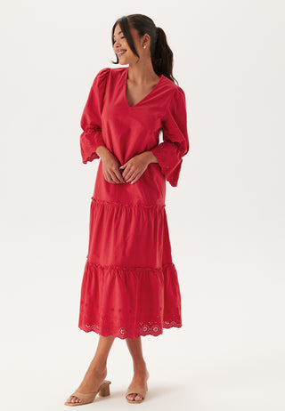 Broderie Anglaise Long Dress