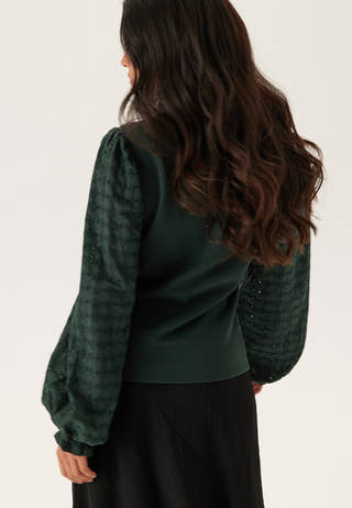 Broderie Anglaise Sleeve Top