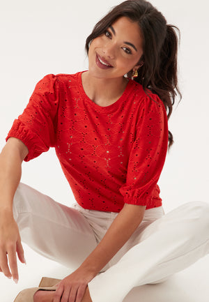 Broderie Anglaise topp