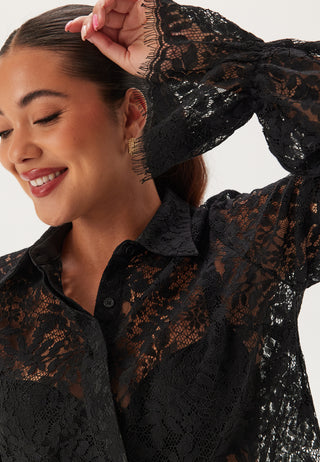 Buttoned Lace Shirt