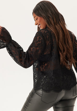 Buttoned Lace Shirt