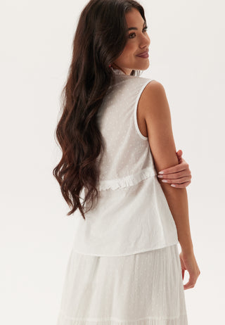 Cotton Dobby Dot Blouse