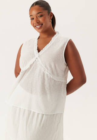 Cotton Dobby Dot Blouse