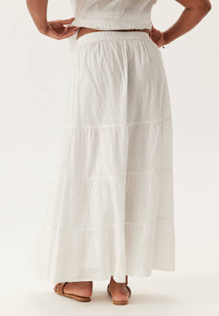 Cotton Dobby Dot Maxi Skirt