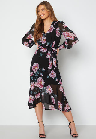 Danessa midi Puff Sleeve Dress