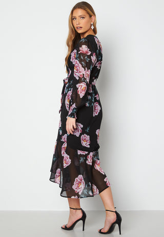 Danessa midi Puff Sleeve Dress