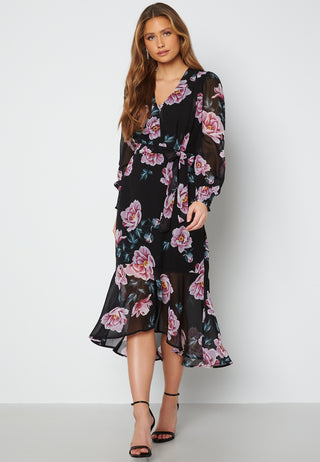 Danessa midi Puff Sleeve Dress
