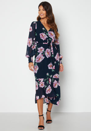 Danessa midi Puff Sleeve Dress