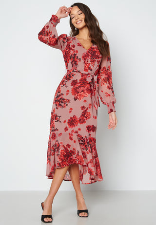 Danessa midi Puff Sleeve Dress