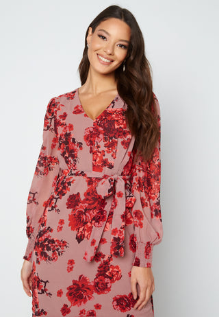 Danessa midi Puff Sleeve Dress