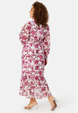 Danessa midi Puff Sleeve Dress