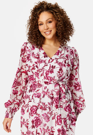 Danessa midi Puff Sleeve Dress