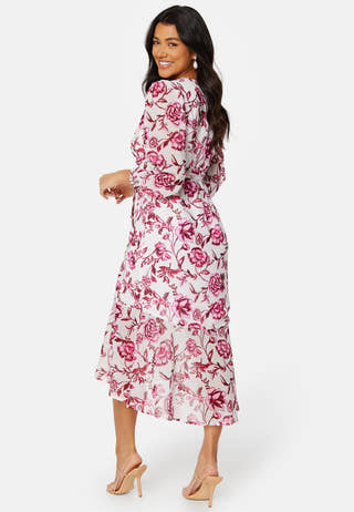 Danessa midi Puff Sleeve Dress