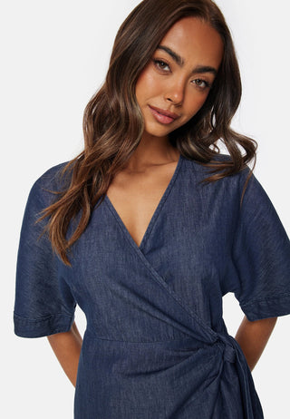 Denim Wrap Dress