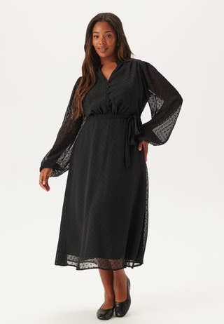 Dotted Button Dress