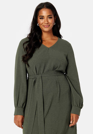 L/S Belted Dress
