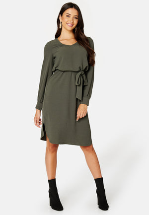 L/S Belted Dress