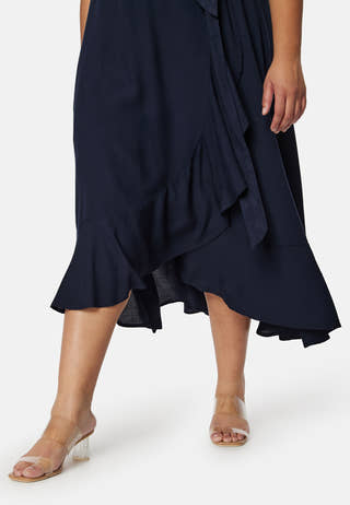 Wrap Midi Viscose Dress