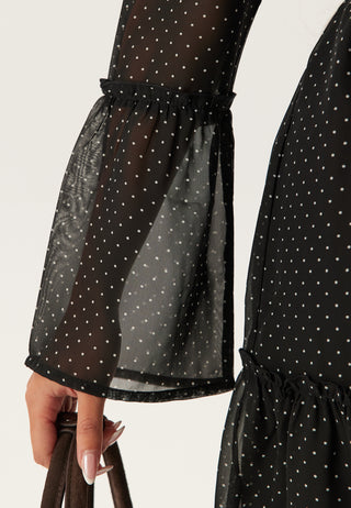 Flounce Sleeve Dress