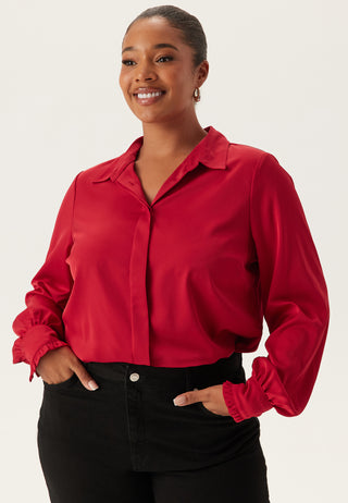 Frill skjortebluse