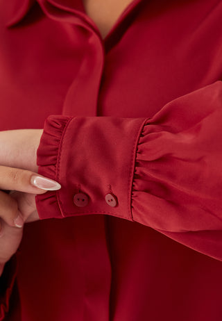 Frill skjortebluse