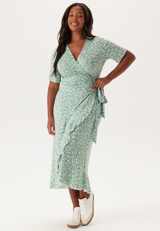 Frill S/S Wrap Dress