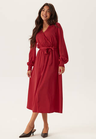 Frill Wrap Dress
