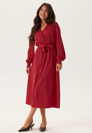Frill Wrap Dress