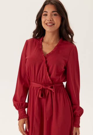 Frill Wrap Dress
