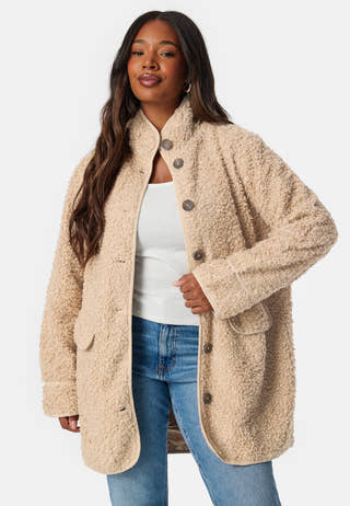 High Neck Teddy Jacket