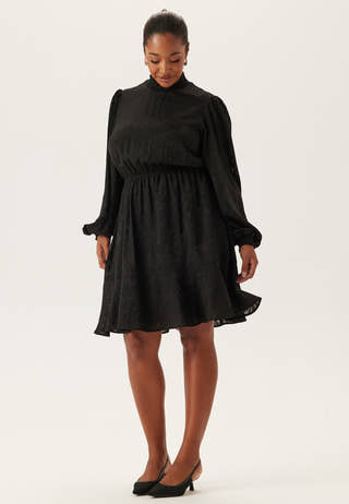 Jacquard Flounce Dress