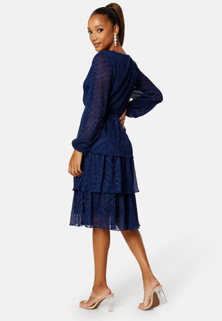 Jassie Pleated Sparkling Dress