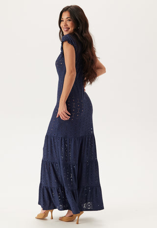 Jersey Broderie Anglaise Maxikjole